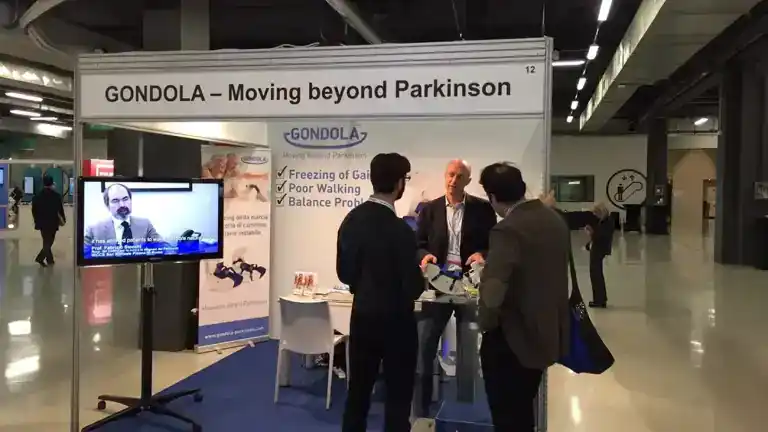 La gondole du Congrès mondial de la maladie de Parkinson suscite beaucoup d'intérêt